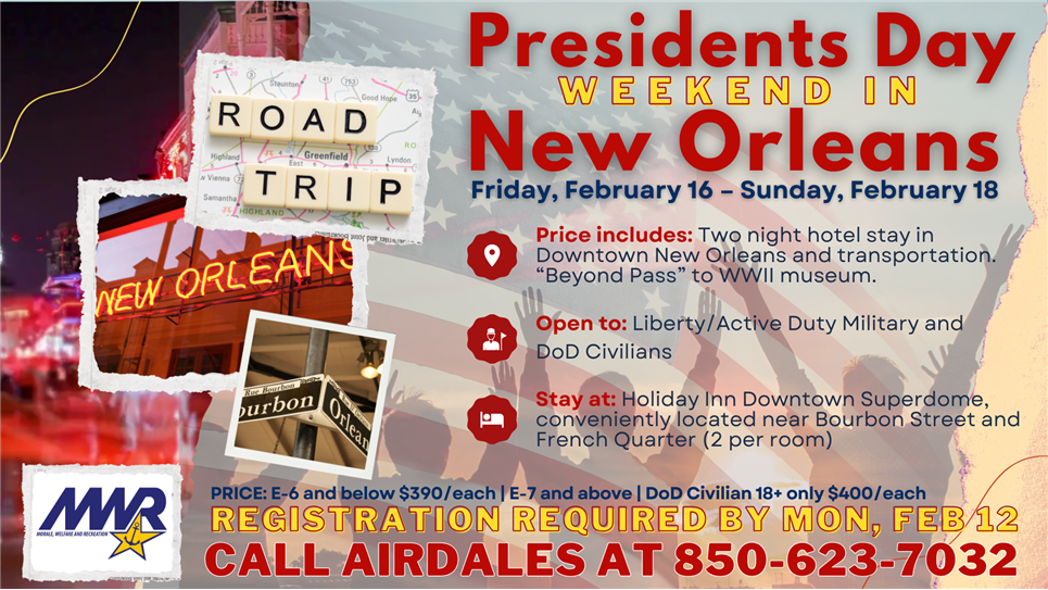 Presidents Day Weekend in New Orleans