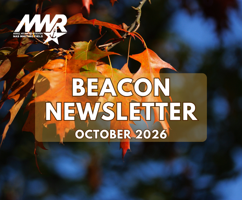 Graphic for the October 2026 Beacon Newsletter featuring a tree with orange and red autumn leaves.